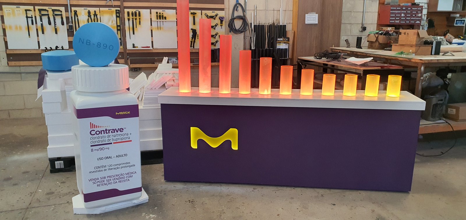 Evento Reshape Obesity: Merck - Merck Contrave Mockup Cenografia Minimundi Visual Merchandising 4