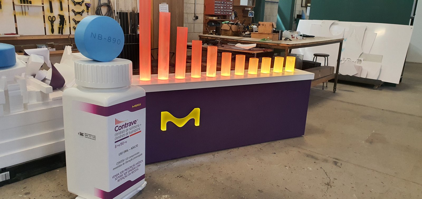 Evento Reshape Obesity: Merck - Merck Contrave Mockup Cenografia Minimundi Visual Merchandising 3